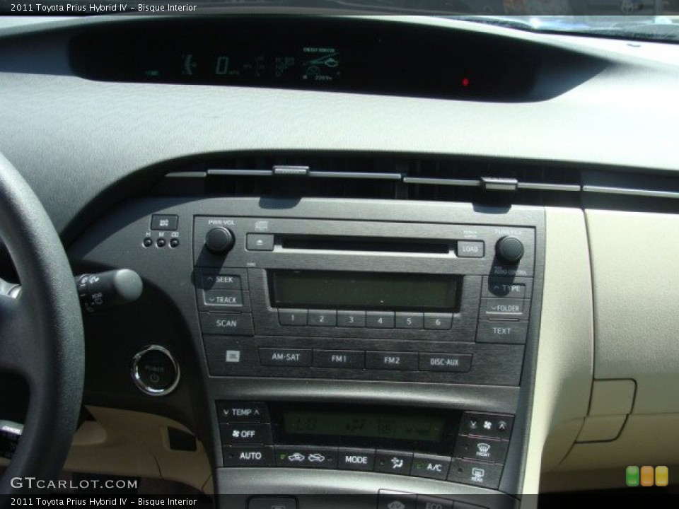 Bisque Interior Controls for the 2011 Toyota Prius Hybrid IV #68611313