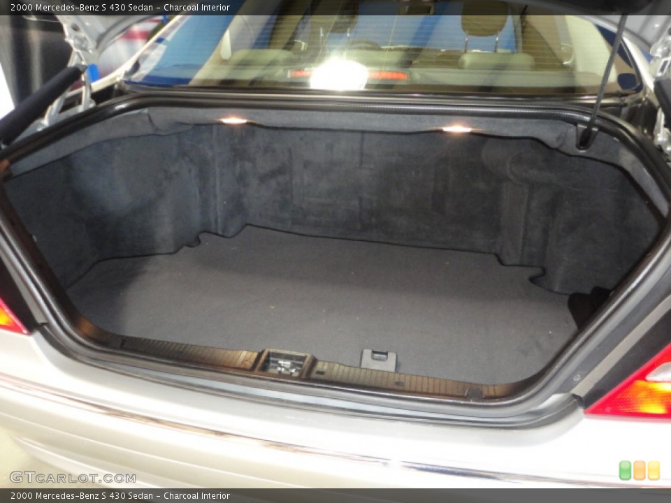 Charcoal Interior Trunk for the 2000 Mercedes-Benz S 430 Sedan #68612234