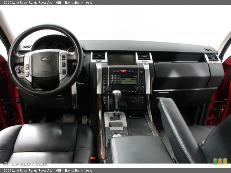 Ebony/Ebony Interior Dashboard for the 2009 Land Rover Range Rover Sport HSE #68612804