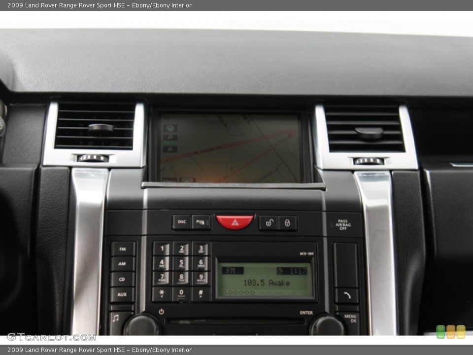 Ebony/Ebony Interior Navigation for the 2009 Land Rover Range Rover Sport HSE #68612840