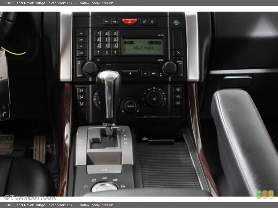 Ebony/Ebony Interior Controls for the 2009 Land Rover Range Rover Sport HSE #68612849