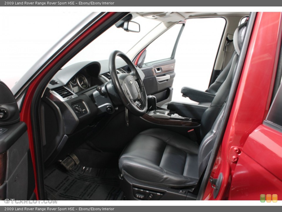 Ebony/Ebony Interior Front Seat for the 2009 Land Rover Range Rover Sport HSE #68612918