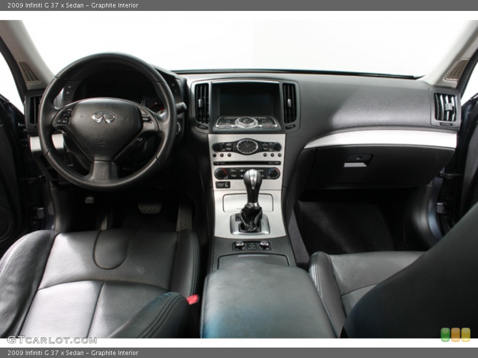 Graphite Interior Dashboard for the 2009 Infiniti G 37 x Sedan #68613104