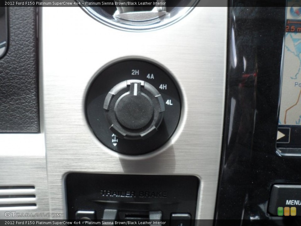 Platinum Sienna Brown/Black Leather Interior Controls for the 2012 Ford F150 Platinum SuperCrew 4x4 #68614205