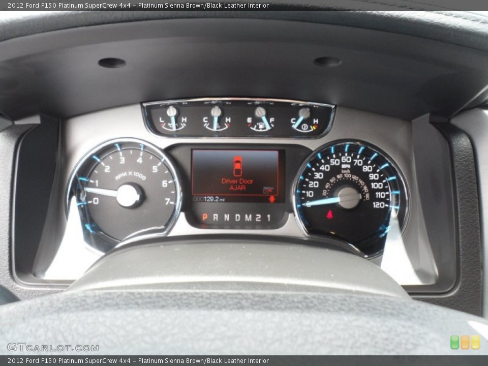Platinum Sienna Brown/Black Leather Interior Gauges for the 2012 Ford F150 Platinum SuperCrew 4x4 #68614226