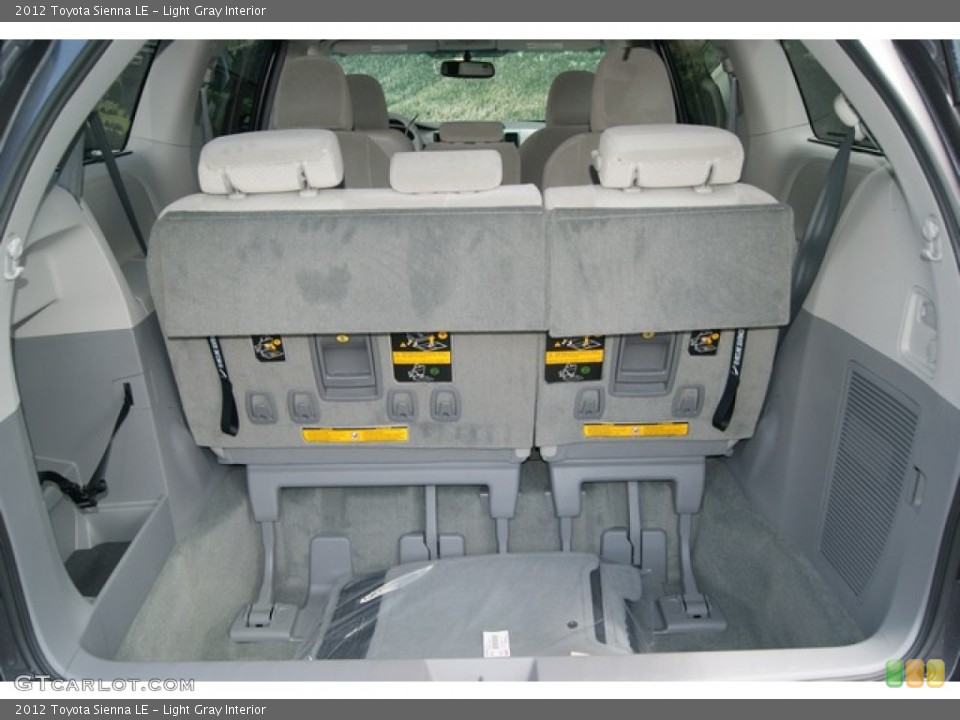 Light Gray Interior Trunk for the 2012 Toyota Sienna LE #68615636