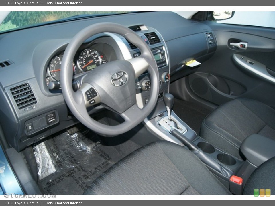Dark Charcoal Interior Prime Interior for the 2012 Toyota Corolla S #68615906