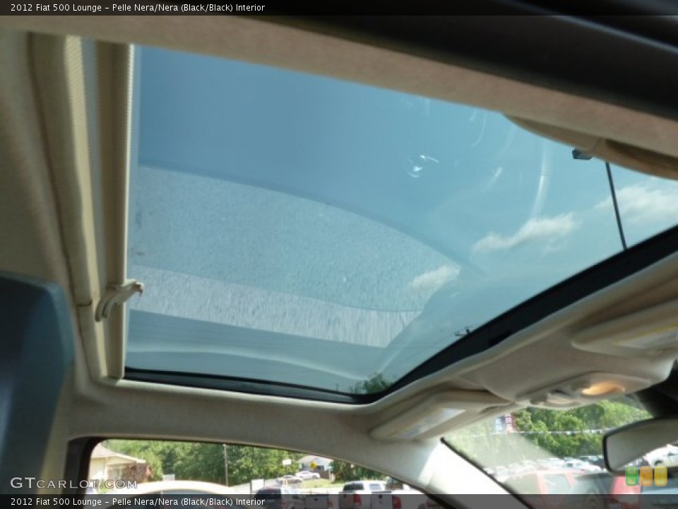 Pelle Nera/Nera (Black/Black) Interior Sunroof for the 2012 Fiat 500 Lounge #68616287