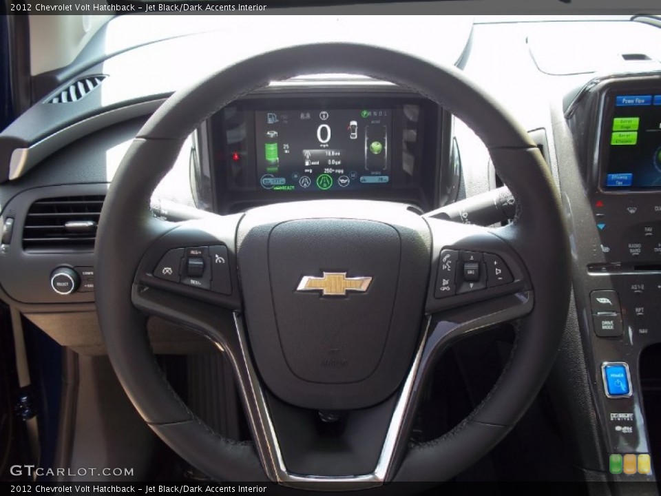 Jet Black/Dark Accents Interior Steering Wheel for the 2012 Chevrolet Volt Hatchback #68616542