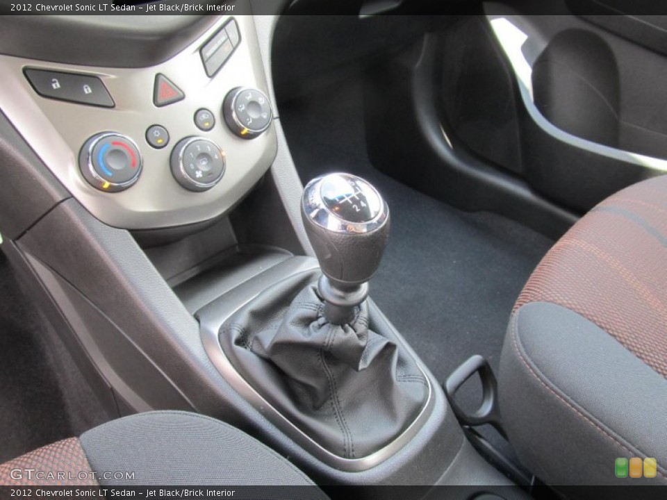 Jet Black/Brick Interior Transmission for the 2012 Chevrolet Sonic LT Sedan #68617238