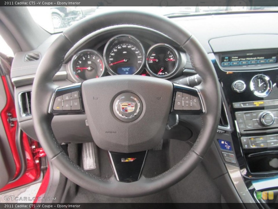 Ebony Interior Steering Wheel for the 2011 Cadillac CTS -V Coupe #68617682