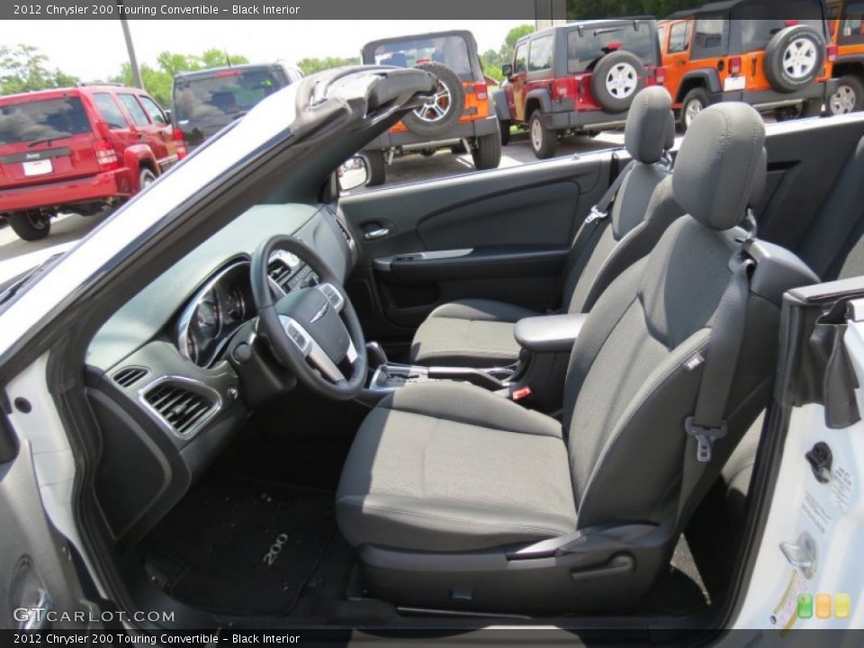 Black Interior Photo for the 2012 Chrysler 200 Touring Convertible #68617876