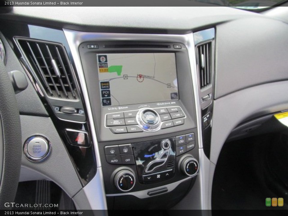 Black Interior Navigation for the 2013 Hyundai Sonata Limited #68618072