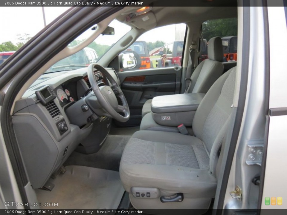 Medium Slate Gray Interior Front Seat for the 2006 Dodge Ram 3500 Big Horn Quad Cab Dually #68618315