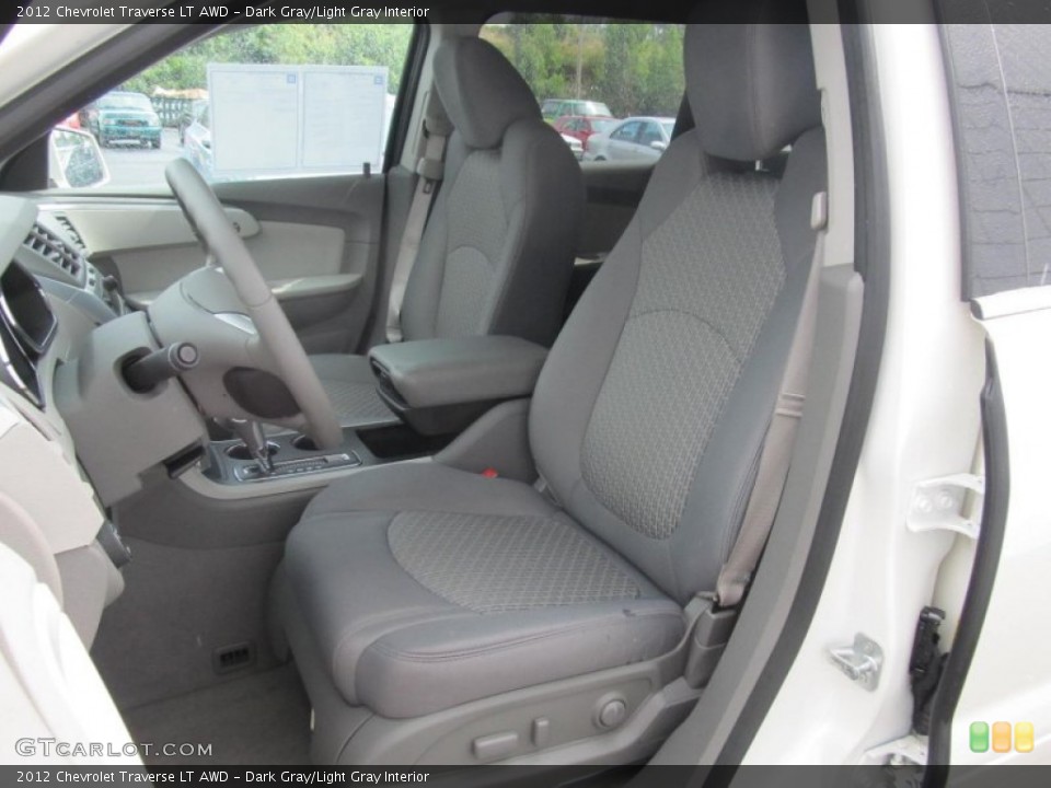 Dark Gray/Light Gray Interior Front Seat for the 2012 Chevrolet Traverse LT AWD #68618330