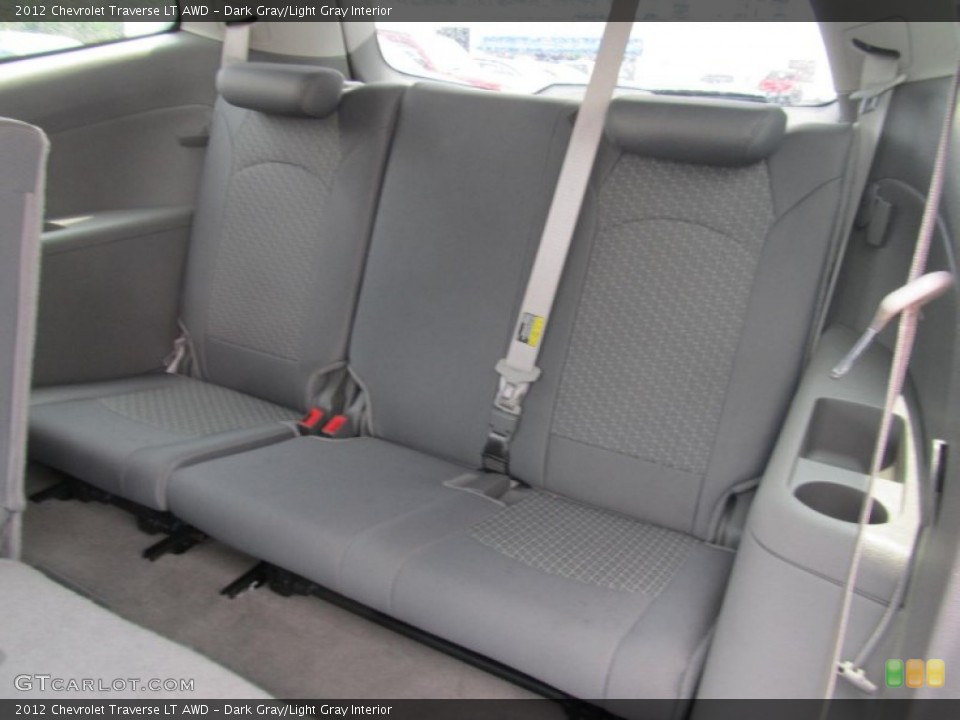 Dark Gray/Light Gray Interior Rear Seat for the 2012 Chevrolet Traverse LT AWD #68618351
