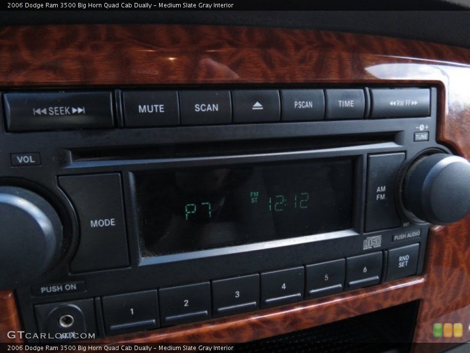 Medium Slate Gray Interior Audio System for the 2006 Dodge Ram 3500 Big Horn Quad Cab Dually #68618408