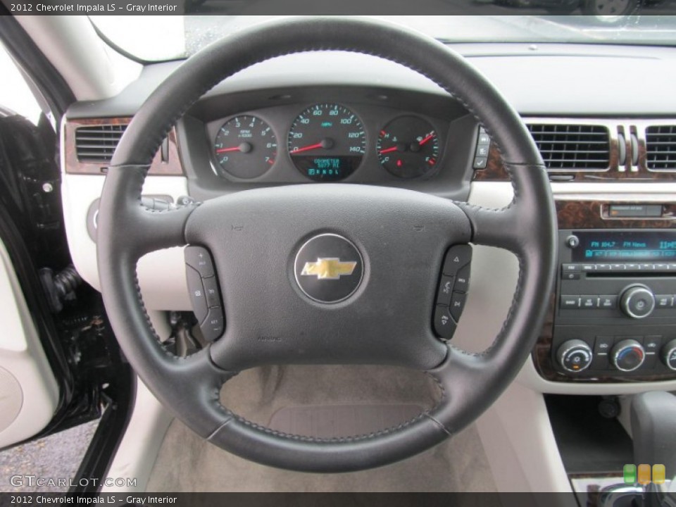 Gray Interior Steering Wheel for the 2012 Chevrolet Impala LS #68618573