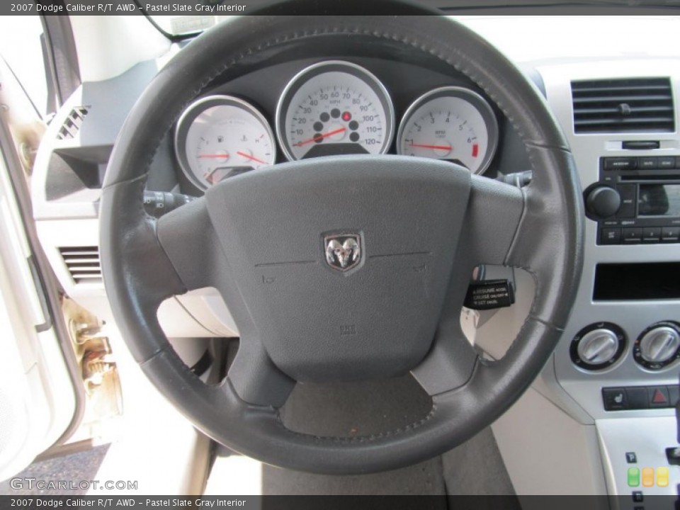 Pastel Slate Gray Interior Steering Wheel for the 2007 Dodge Caliber R/T AWD #68619032