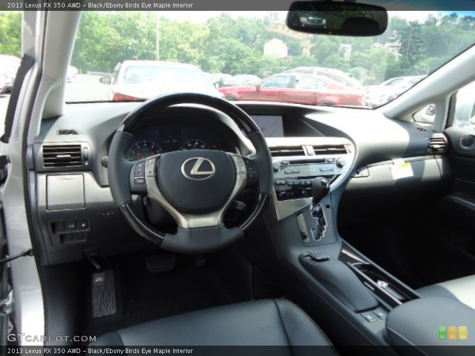 Black/Ebony Birds Eye Maple Interior Prime Interior for the 2013 Lexus RX 350 AWD #68619800