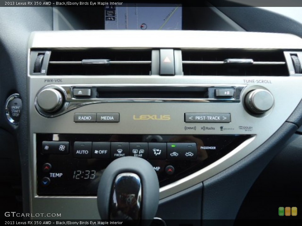 Black/Ebony Birds Eye Maple Interior Controls for the 2013 Lexus RX 350 AWD #68619839
