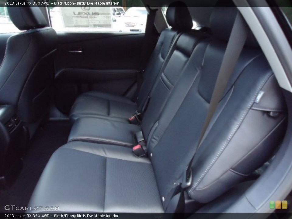 Black/Ebony Birds Eye Maple Interior Photo for the 2013 Lexus RX 350 AWD #68619908