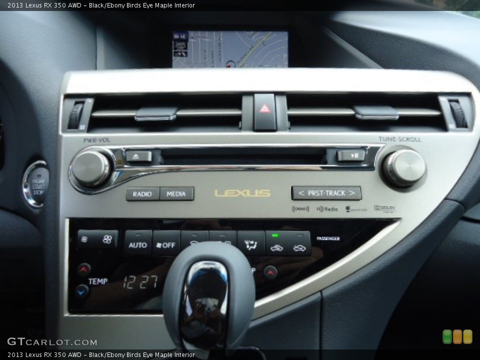 Black/Ebony Birds Eye Maple Interior Audio System for the 2013 Lexus RX 350 AWD #68619953