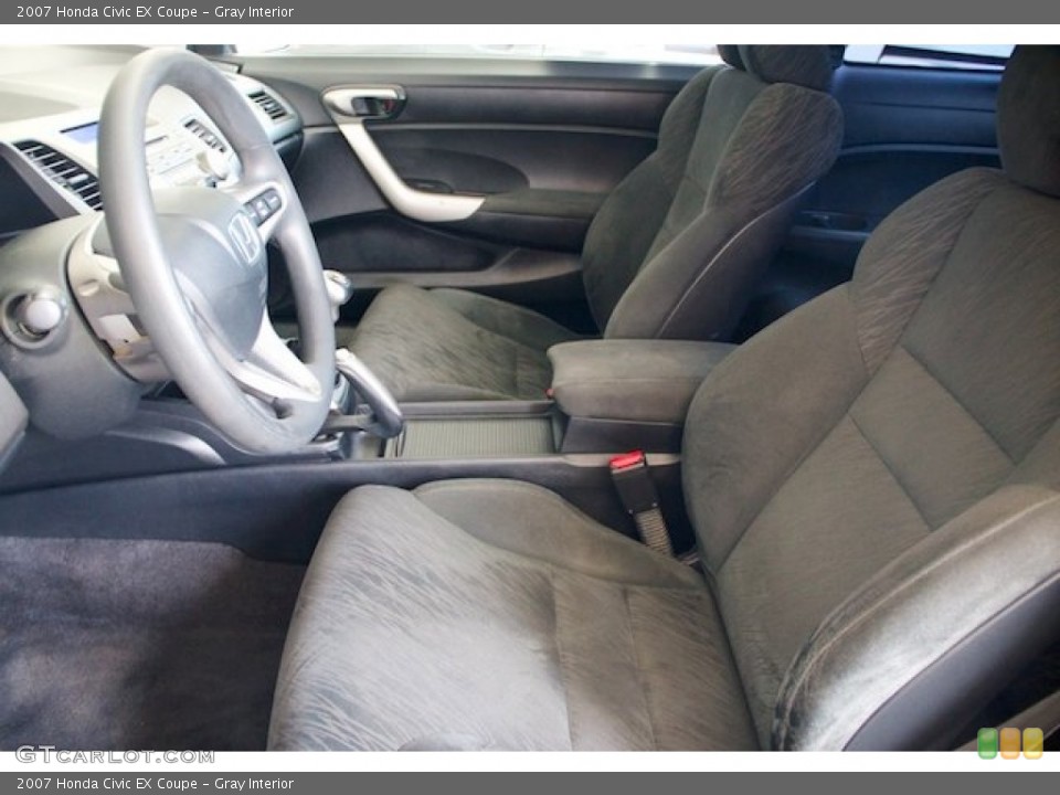 Gray Interior Front Seat for the 2007 Honda Civic EX Coupe #68621507