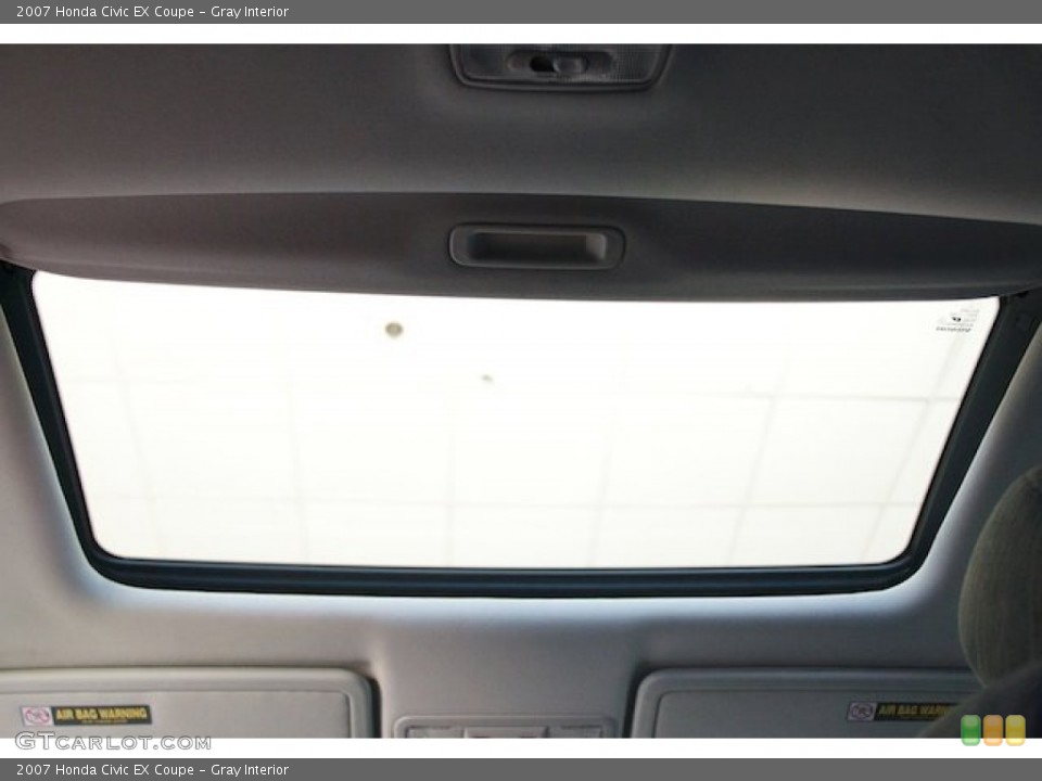 Gray Interior Sunroof for the 2007 Honda Civic EX Coupe #68621570