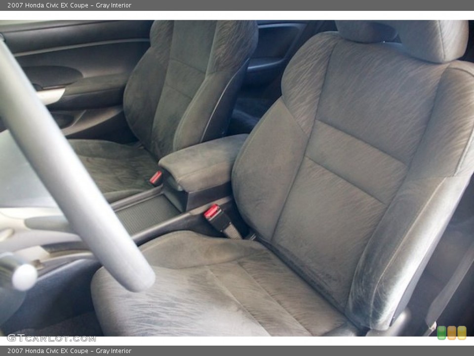 Gray Interior Front Seat for the 2007 Honda Civic EX Coupe #68621576