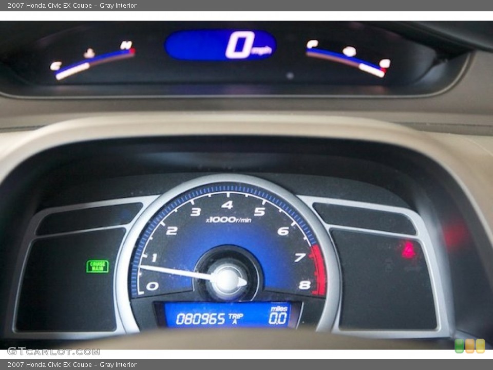 Gray Interior Gauges for the 2007 Honda Civic EX Coupe #68621606