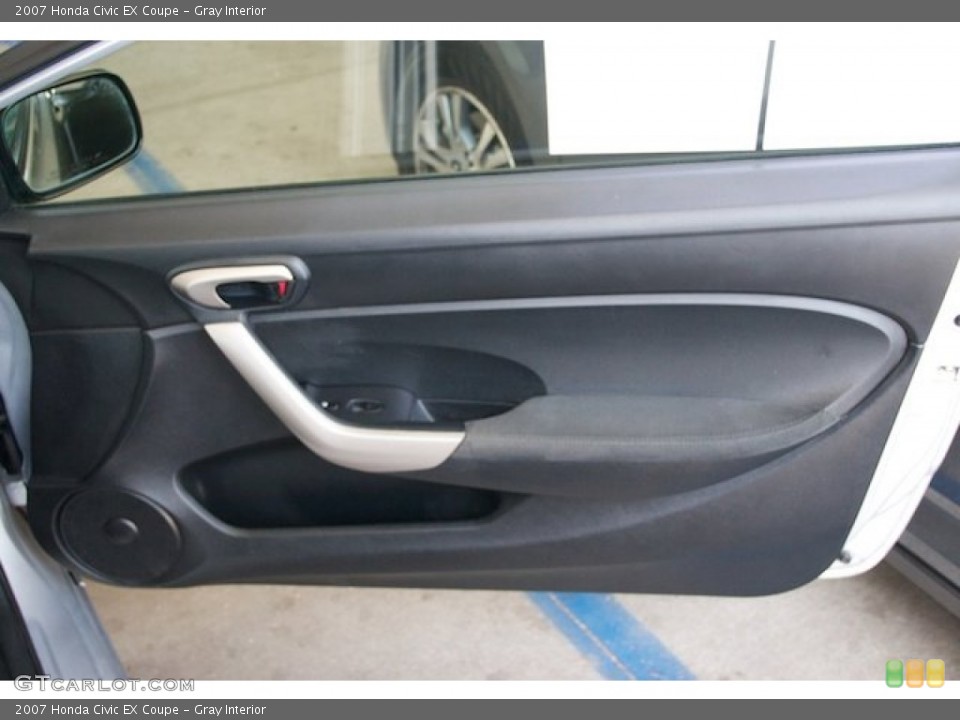 Gray Interior Door Panel for the 2007 Honda Civic EX Coupe #68621618