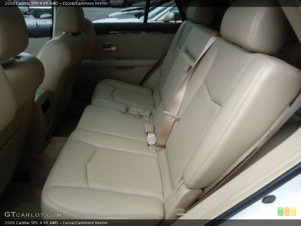 Cocoa/Cashmere Interior Rear Seat for the 2009 Cadillac SRX 4 V6 AWD #68622281