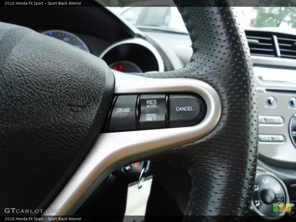 Sport Black Interior Controls for the 2010 Honda Fit Sport #68622818