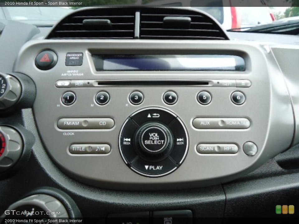 Sport Black Interior Controls for the 2010 Honda Fit Sport #68622827