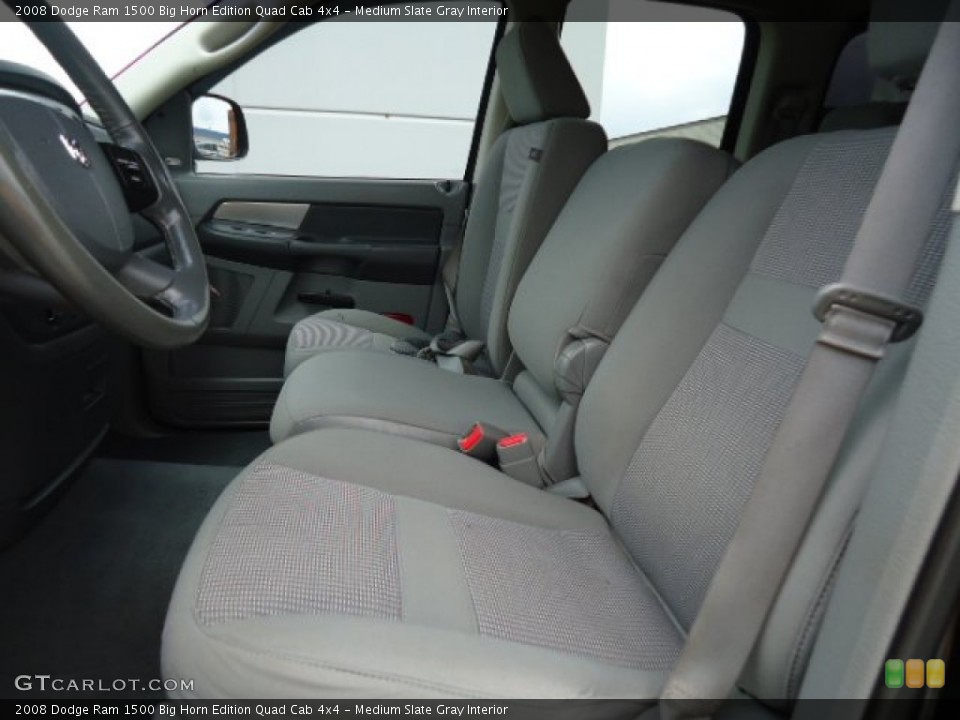 Medium Slate Gray Interior Front Seat for the 2008 Dodge Ram 1500 Big Horn Edition Quad Cab 4x4 #68622995