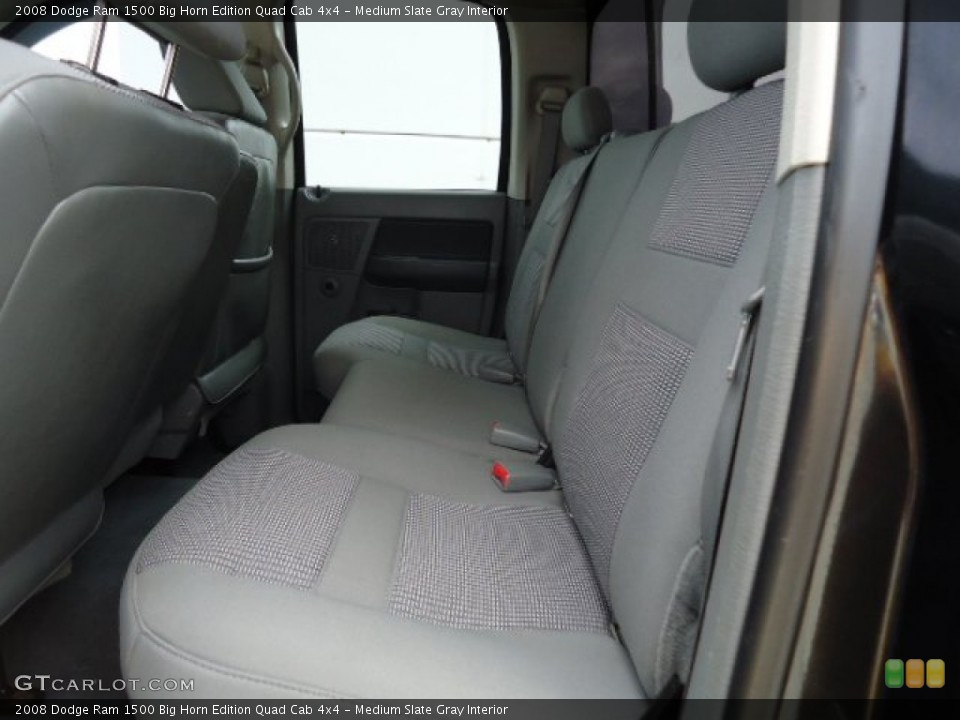 Medium Slate Gray Interior Rear Seat for the 2008 Dodge Ram 1500 Big Horn Edition Quad Cab 4x4 #68623001