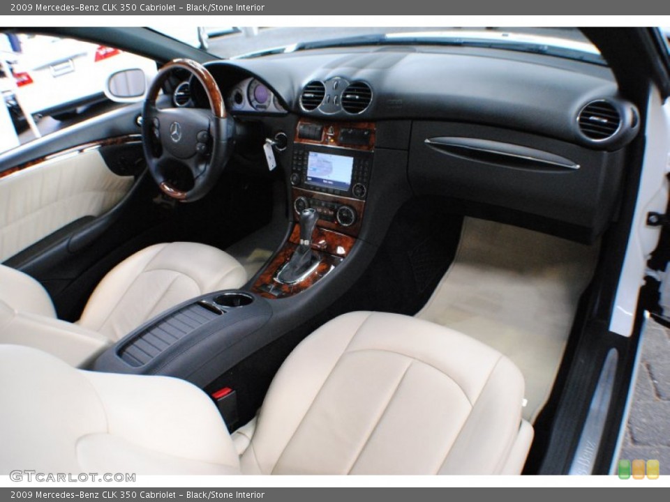 Black/Stone Interior Dashboard for the 2009 Mercedes-Benz CLK 350 Cabriolet #68623893