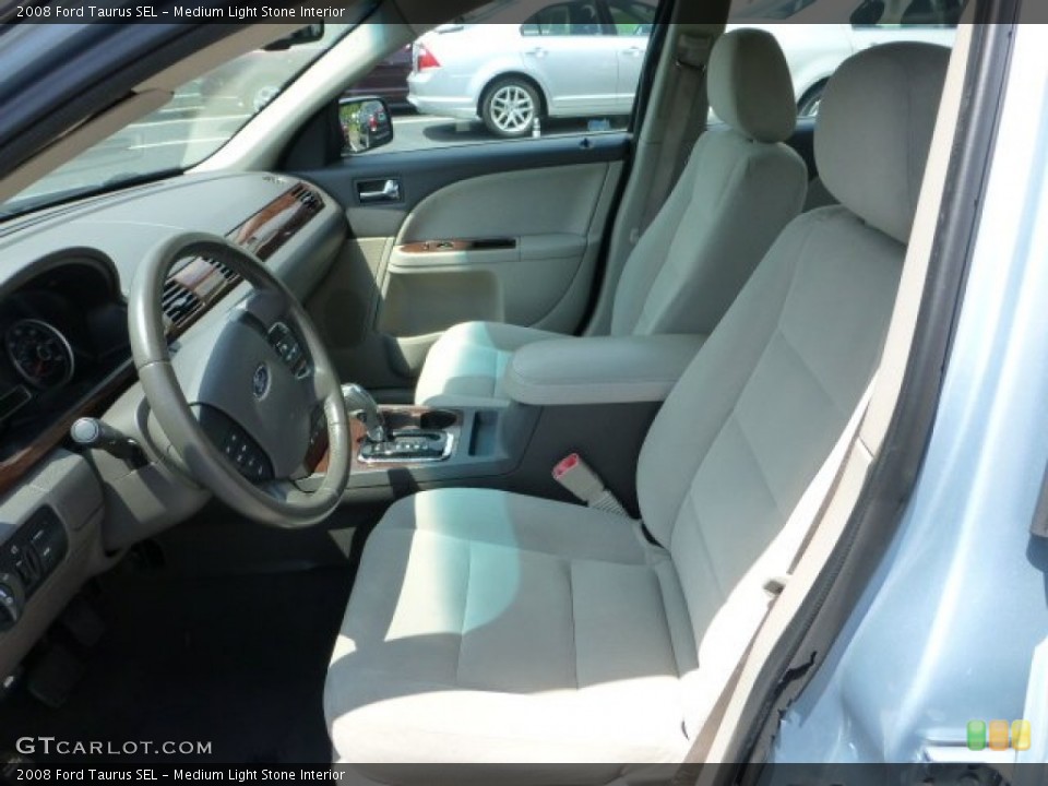 Medium Light Stone Interior Front Seat for the 2008 Ford Taurus SEL #68624644