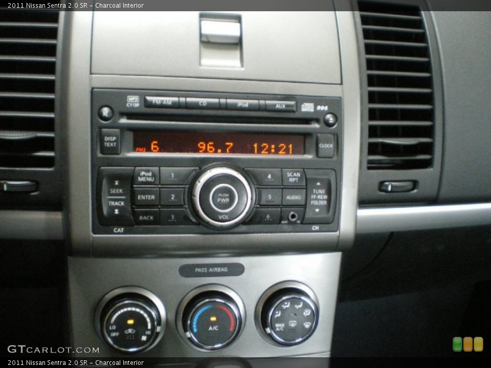 Charcoal Interior Controls for the 2011 Nissan Sentra 2.0 SR #68624882