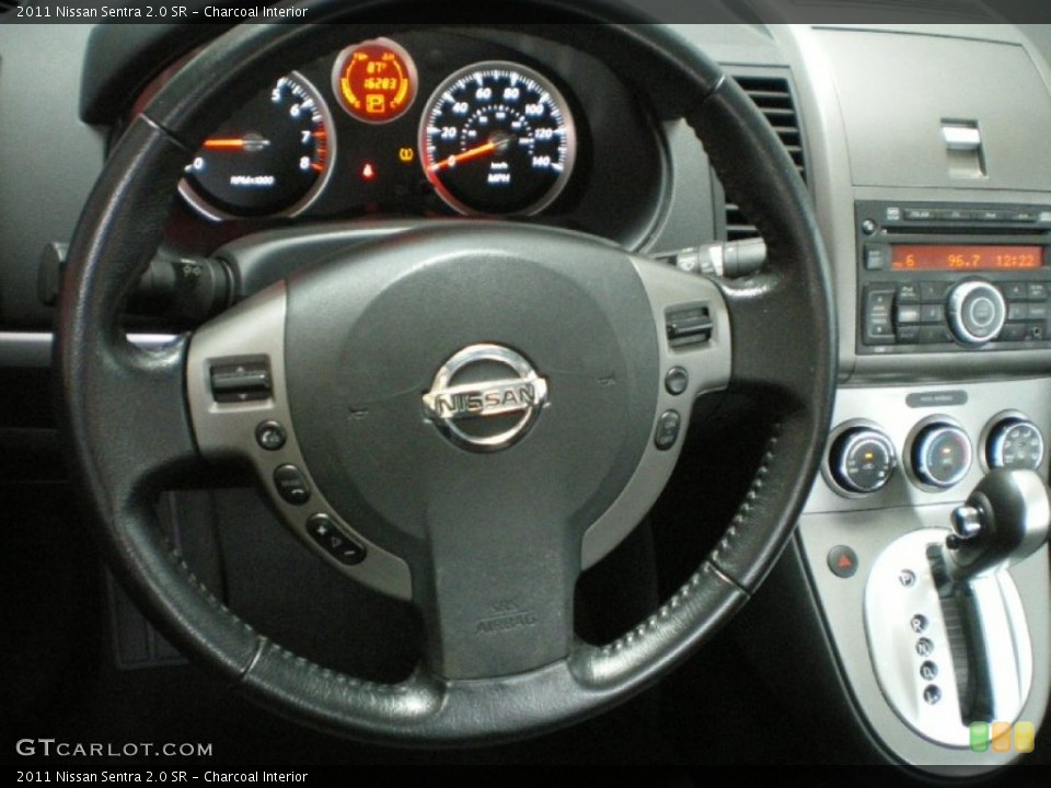 Charcoal Interior Steering Wheel for the 2011 Nissan Sentra 2.0 SR #68624891
