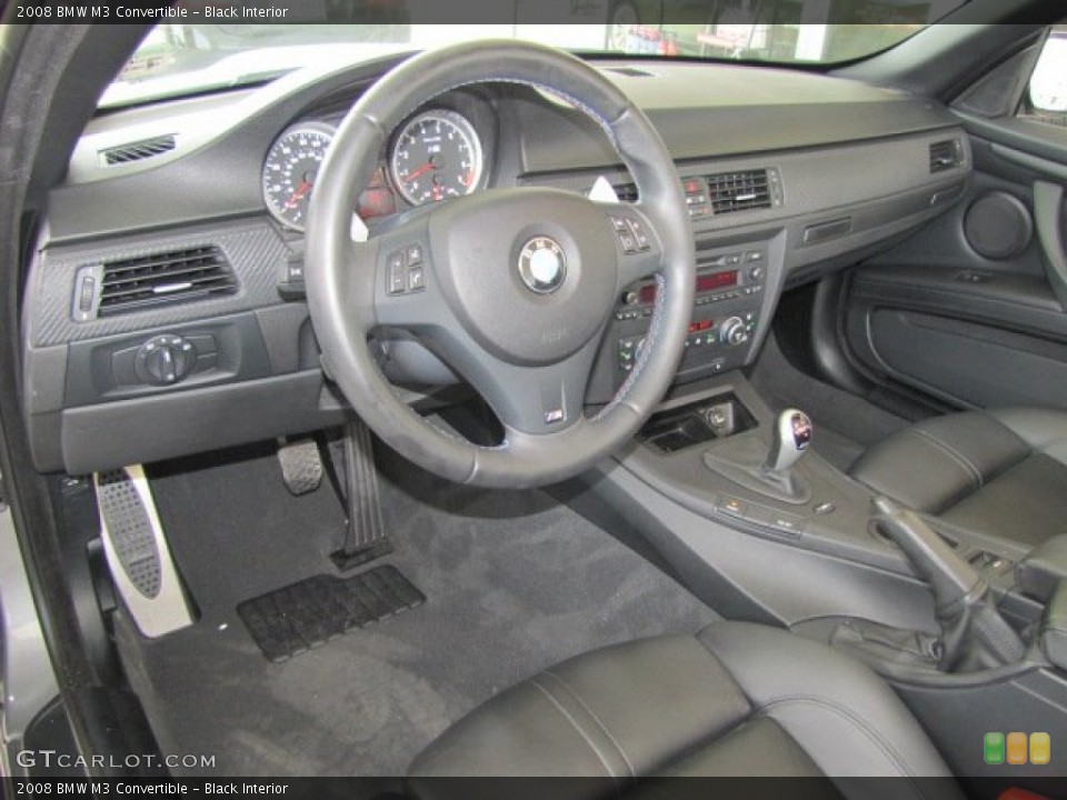 Black Interior Prime Interior for the 2008 BMW M3 Convertible #68625223