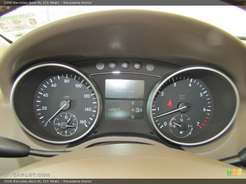 Macadamia Interior Gauges for the 2008 Mercedes-Benz ML 350 4Matic #68625564