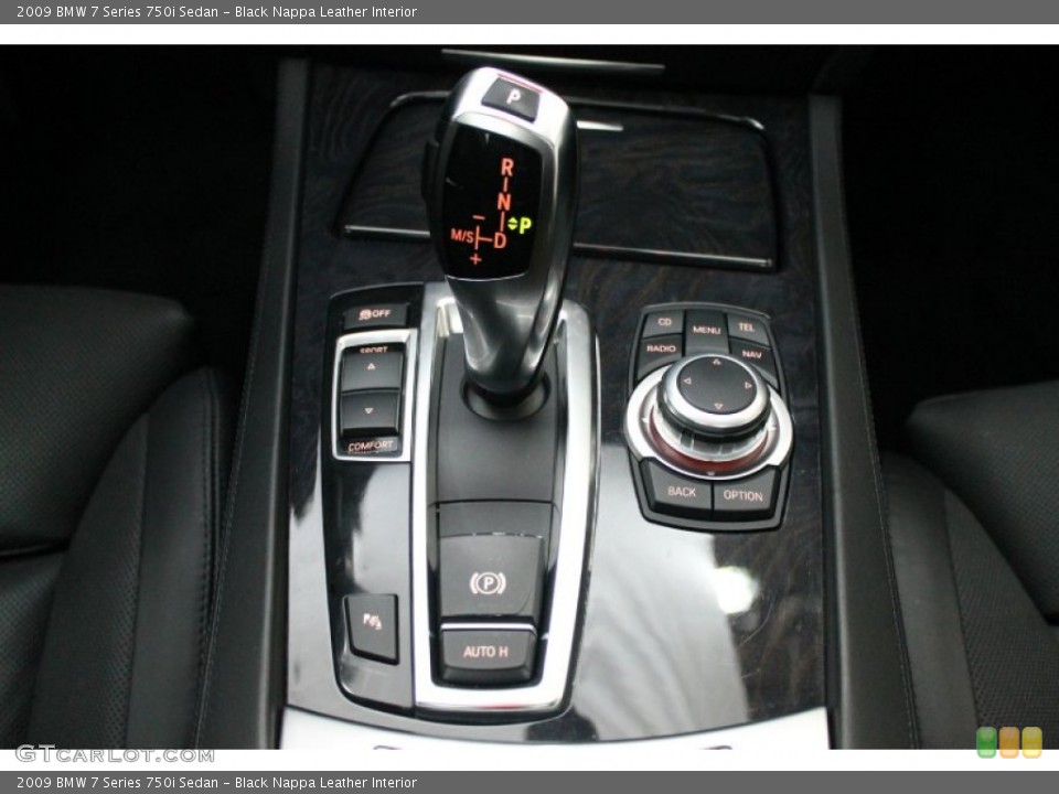 Black Nappa Leather Interior Transmission for the 2009 BMW 7 Series 750i Sedan #68626129