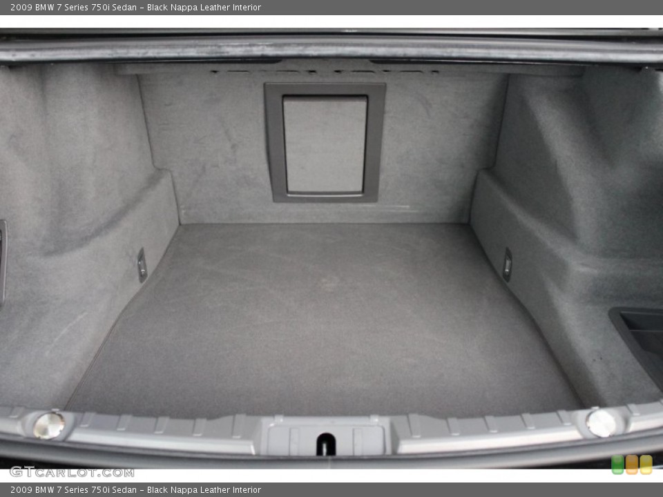 Black Nappa Leather Interior Trunk for the 2009 BMW 7 Series 750i Sedan #68626160