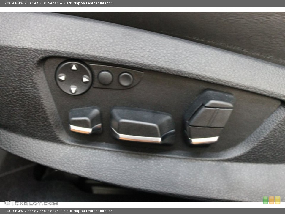 Black Nappa Leather Interior Controls for the 2009 BMW 7 Series 750i Sedan #68626178
