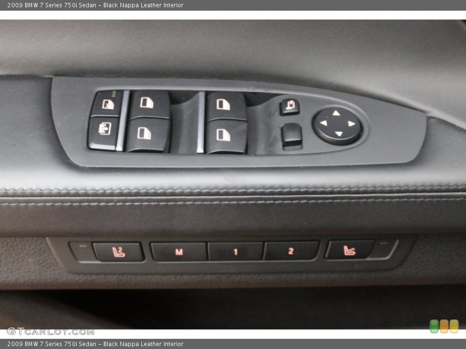 Black Nappa Leather Interior Controls for the 2009 BMW 7 Series 750i Sedan #68626184