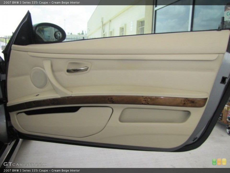 Cream Beige Interior Door Panel for the 2007 BMW 3 Series 335i Coupe #68626198