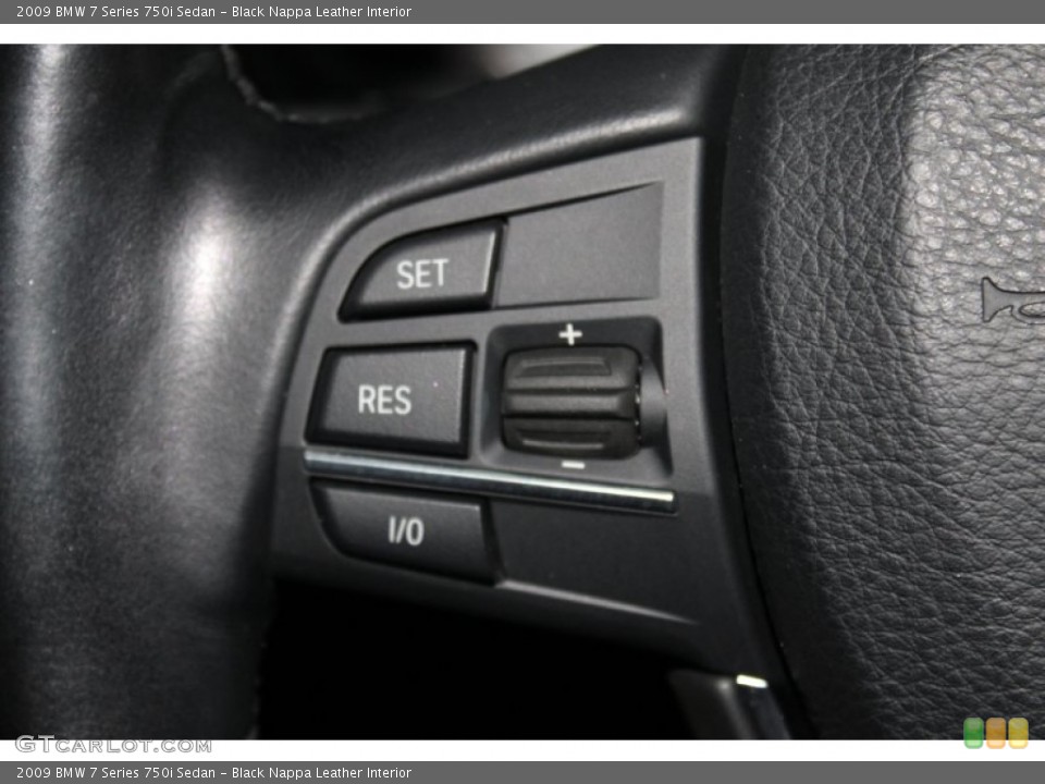Black Nappa Leather Interior Controls for the 2009 BMW 7 Series 750i Sedan #68626208