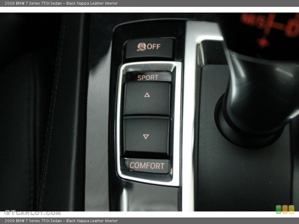 Black Nappa Leather Interior Controls for the 2009 BMW 7 Series 750i Sedan #68626236